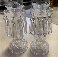 Pair of Waterford Crystal Prestige Collection Cand