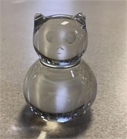 Baccarat France Crystal Cat Paper Weight