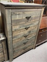 Modern Barn Wood Style Chest of Drawers
