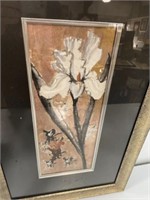 Susan Cox Davis Signed Watercolor Gladiola Flower