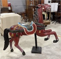 Antique Wood Crafted Carousel Horse