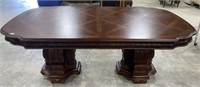 Antique Reproduction Pedestal Dining Room Table