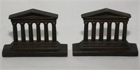 antique cast iron Bradley and Hubbard bookends S