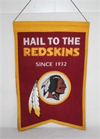 Winning Streak Hail to the Redskins felt banner  S