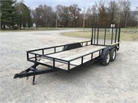 TITLED 2012 Jerry James 18' Utility Trailer
