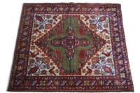 ANTIQUE HAND KNOTTED PERSIAN WOOL SAROUK RUG