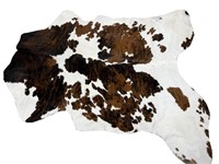 BROWN AND WHITE COWHIDE