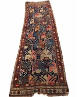 HAND KNOTTED TRIBAL CAUCAISIAM RUNNER