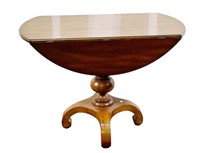 EMPIRE STYLE MAHOGANY DROP LEAF TABLE CIRCA 1840