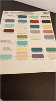 1957 Pontiac Paint Color Match Swatch