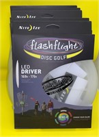 LOT OF 5 NEW FLASHLIGHT DISC GOLF LED DRIVERS