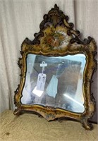 ANTIQUE MIRROR HAND PAINTED 24X31