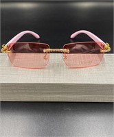 Cartier Copy Pink & Gold Sunglasses UV 400