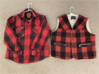 Wool Plaid Hunting Coat & Vest