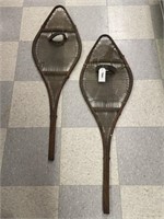 Pair of Antique Tightly Woven Snowshoes