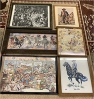 6 Western Framed Prints