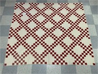 Red & White Checkered Quilt
