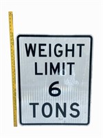 30" x 24" Weight Limit Street Sign
