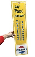 Say "Pepsi" Please Metal Thermometer *AS-IS