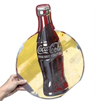 Vtg Aluminum Coca-Cola Sign