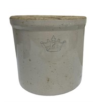 Vintage 2 Gallon Crown Crock