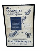 1929 Paper Ad for Utah Oil Refining Co.
