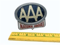 Vintage Triple AAA National Award Bumper Badge