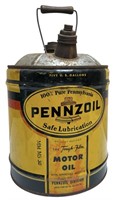 Vintage Pennzoil 5 Gallon Can