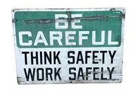 20" x 14" Think Safety Work Safety Sign