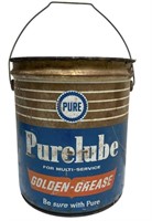 Old Purelube Grease Bucket as-is