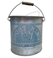 Vintage Sport King Minnow Bucket
