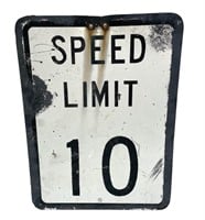 Speed Limit Sign 10 MPH