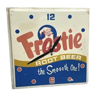 Vintage Frosty Root Beer Clock Front as-is