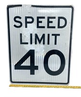 Speed Limit Sign 40