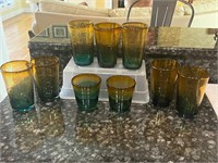 9 Golden Shore Recycled Glass Glasses