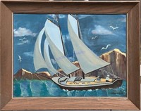 Clarkson Dye (Attributed) Sailboat