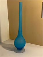 Ice Blue ''Satinato'' pencil vase Carlo Moretti