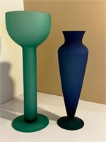 Pair of MCM satin vases