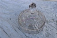Covered Crystal Dish