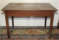 antique pine farm table  3 board top