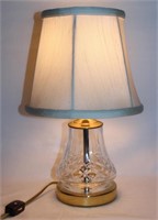 Waterford  crystal bell bottom boudoir lamp