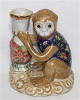 decorative ceramic monkey vase figurine  S