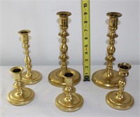 lot  Baldwin brass candlesticks tallest  unmarked
