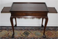 Statton Furniture solid cherry claw foot tea table