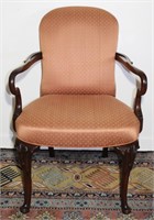 Hickory Chair Co. shell carved mahoganyy arm chair