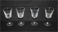 lot 4 Waterford Crystal wine glasses     S