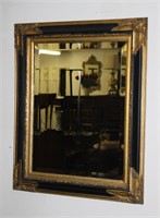 decorative beveled mirror w gold accents