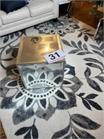 Cube - Mirror Sides / Metal Top - 20" square