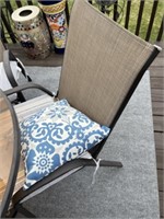 Patio table, 4 chairs, umbrella w/ stand,