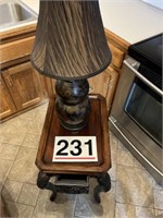 Table - 26 1/2"T x 15 1/2"W x 20"D and lamp